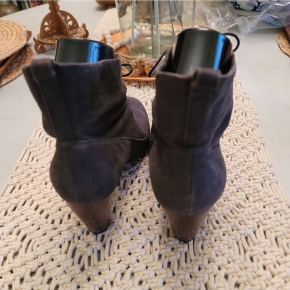 Indigo Leather Ankle Boots - Picture 3 of 5